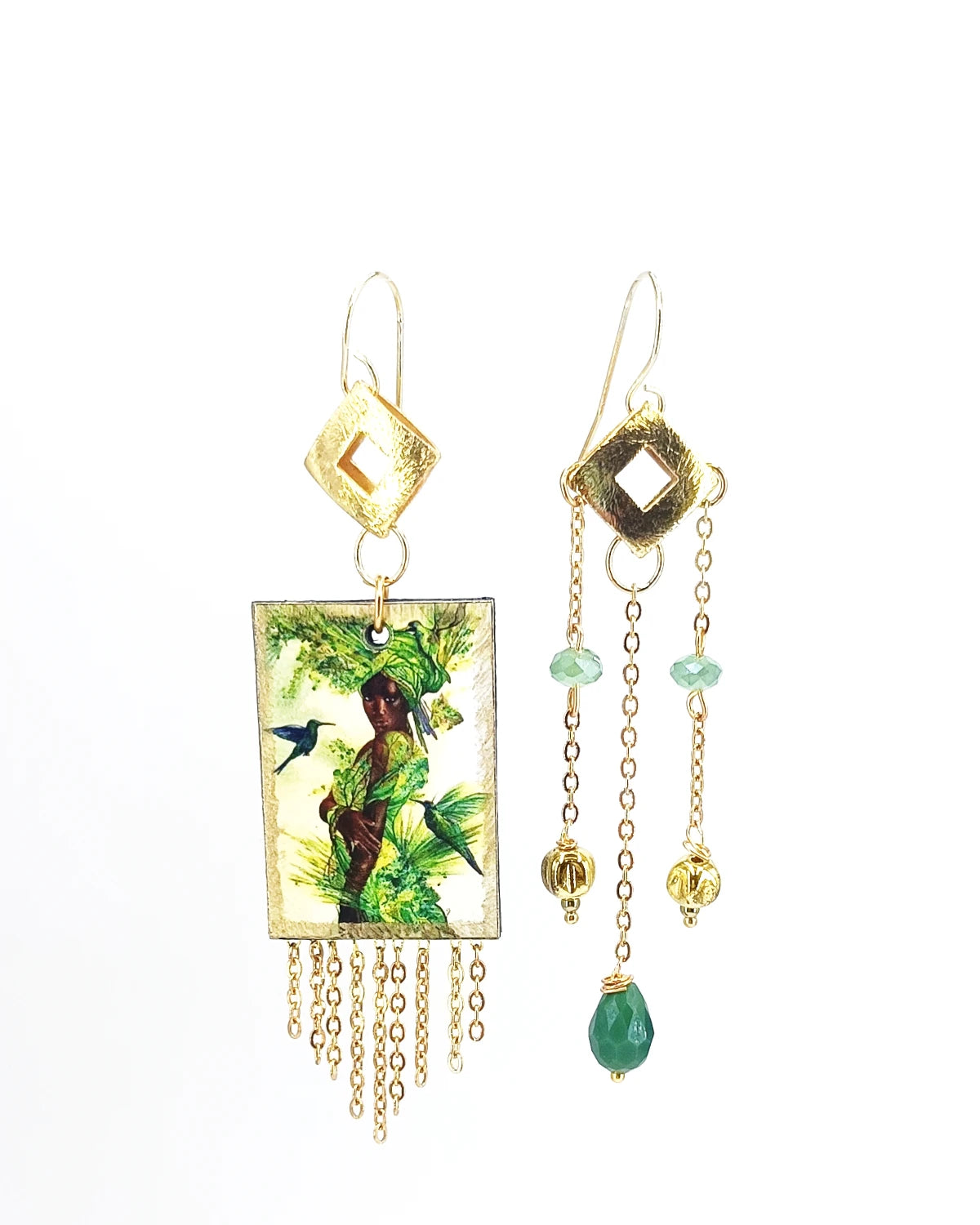 Orecchini di carta La donna africana