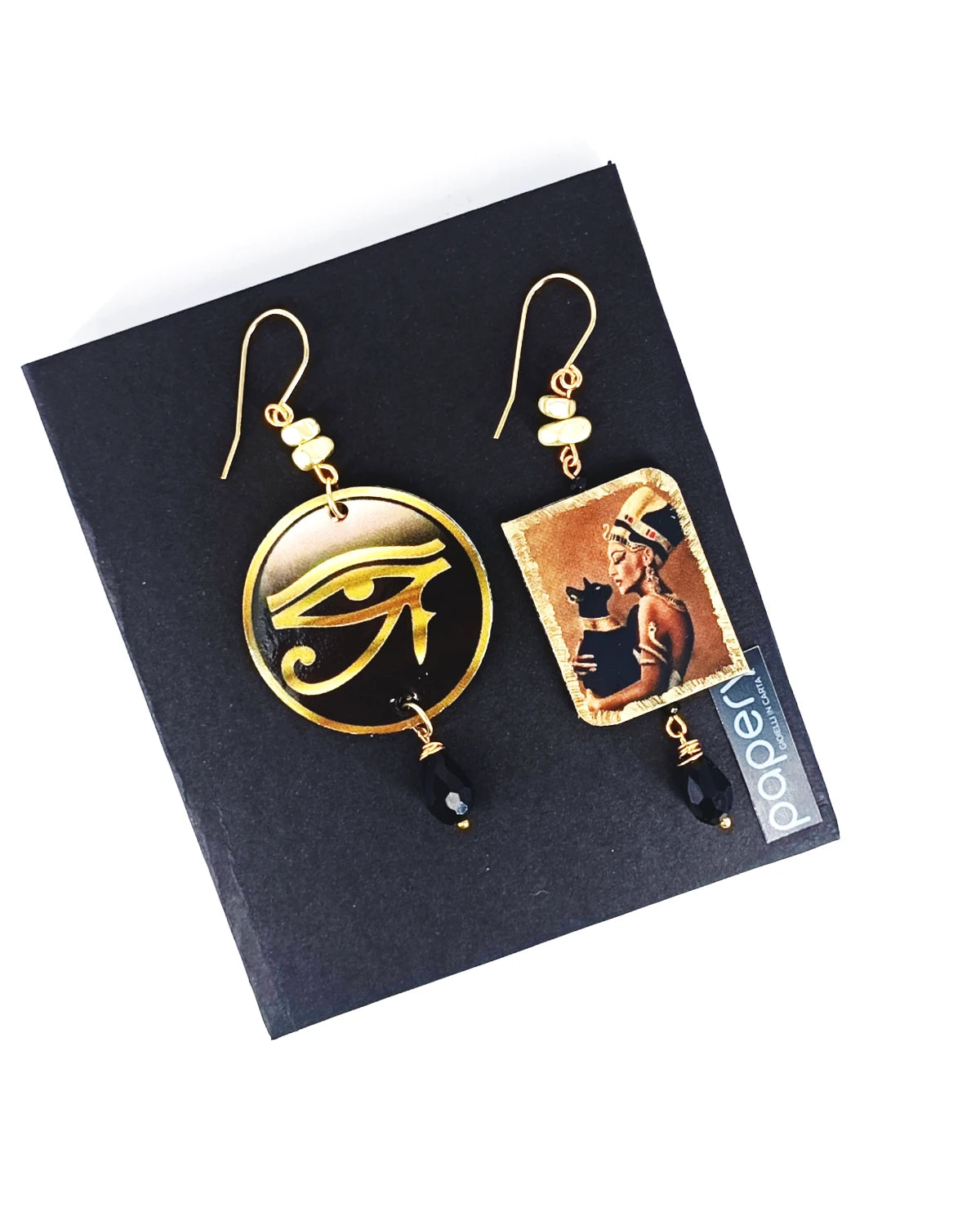 Orecchini di carta La donna egiziana