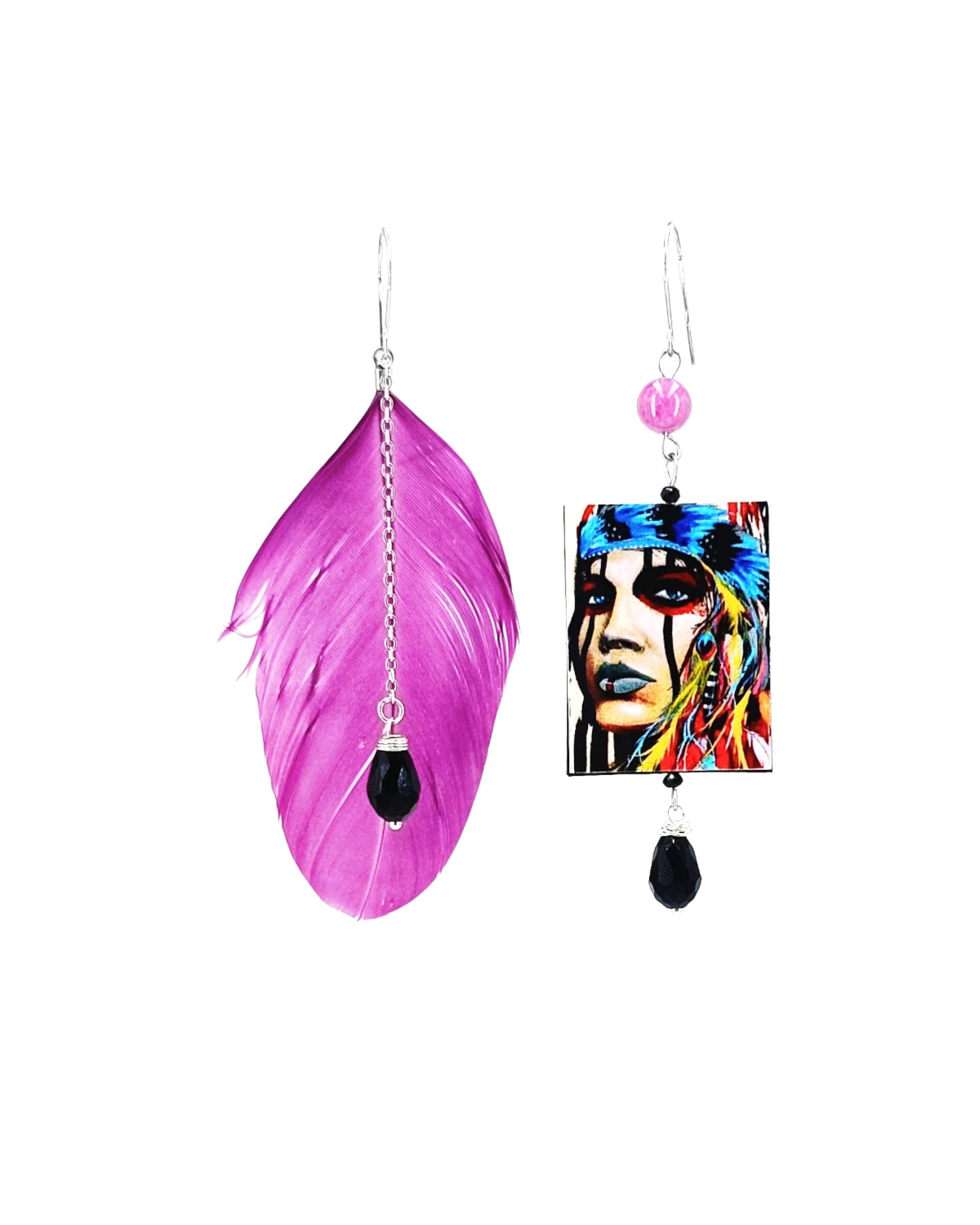 Orecchini di carta La donna indiana