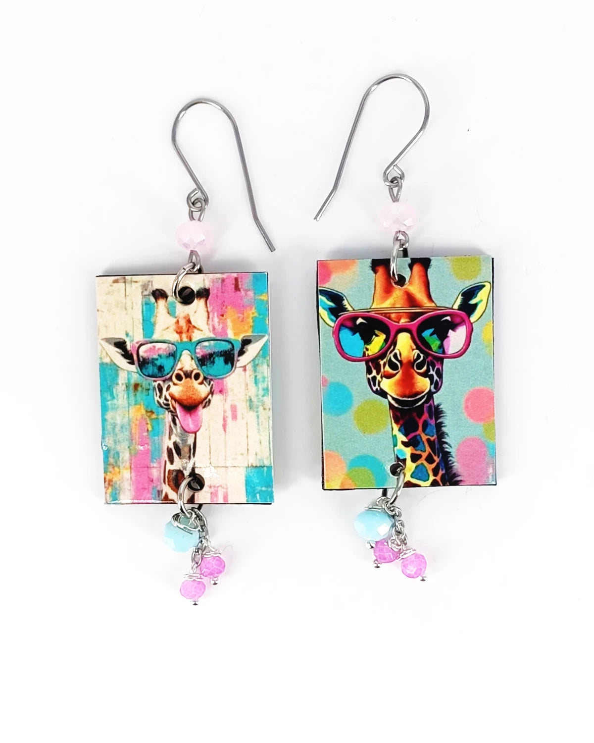 Orecchini di carta Le giraffe gajarde