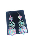 Orecchini di carta Mandala Bohemien