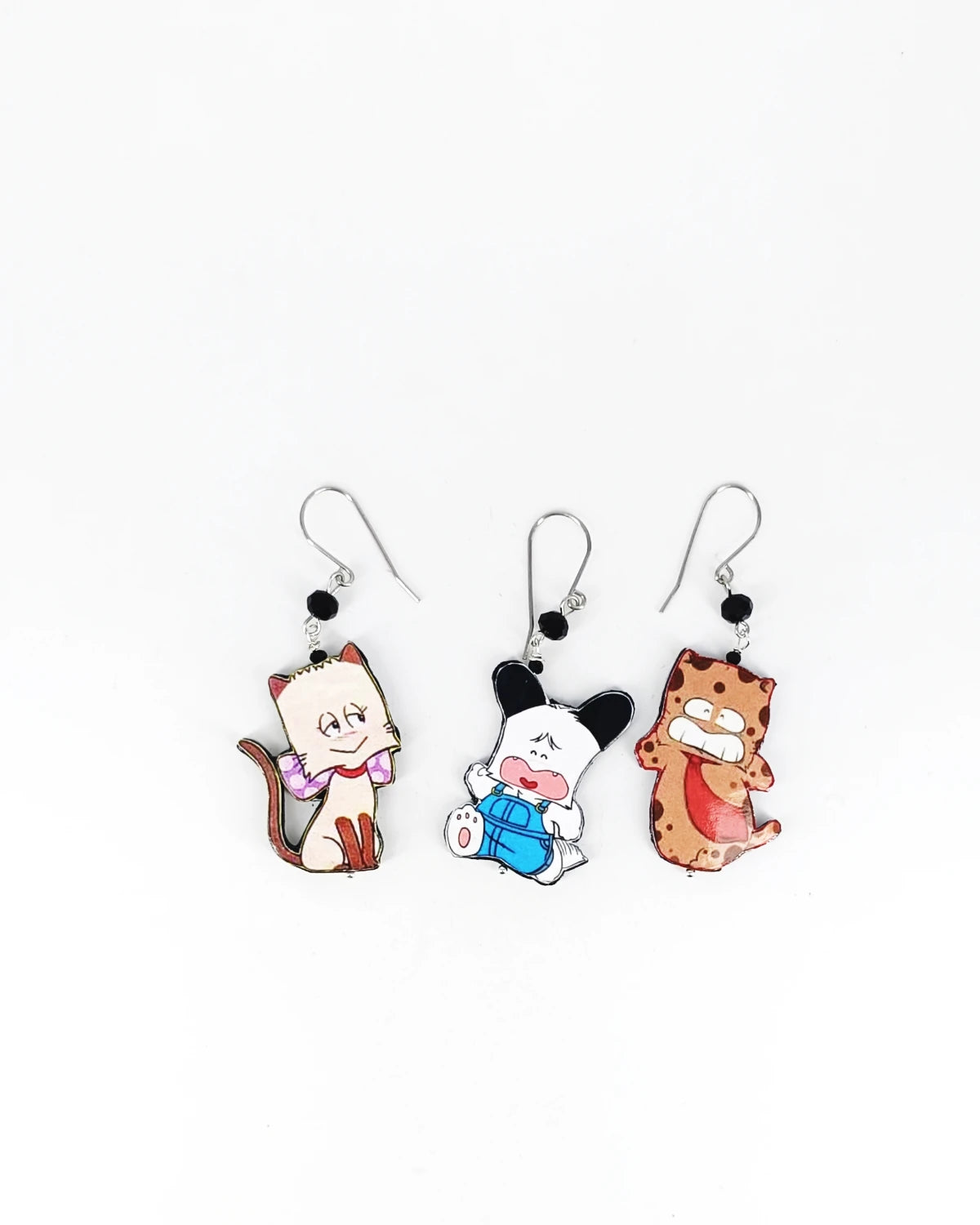 Orecchini di carta Miao, Bao e Cravattino