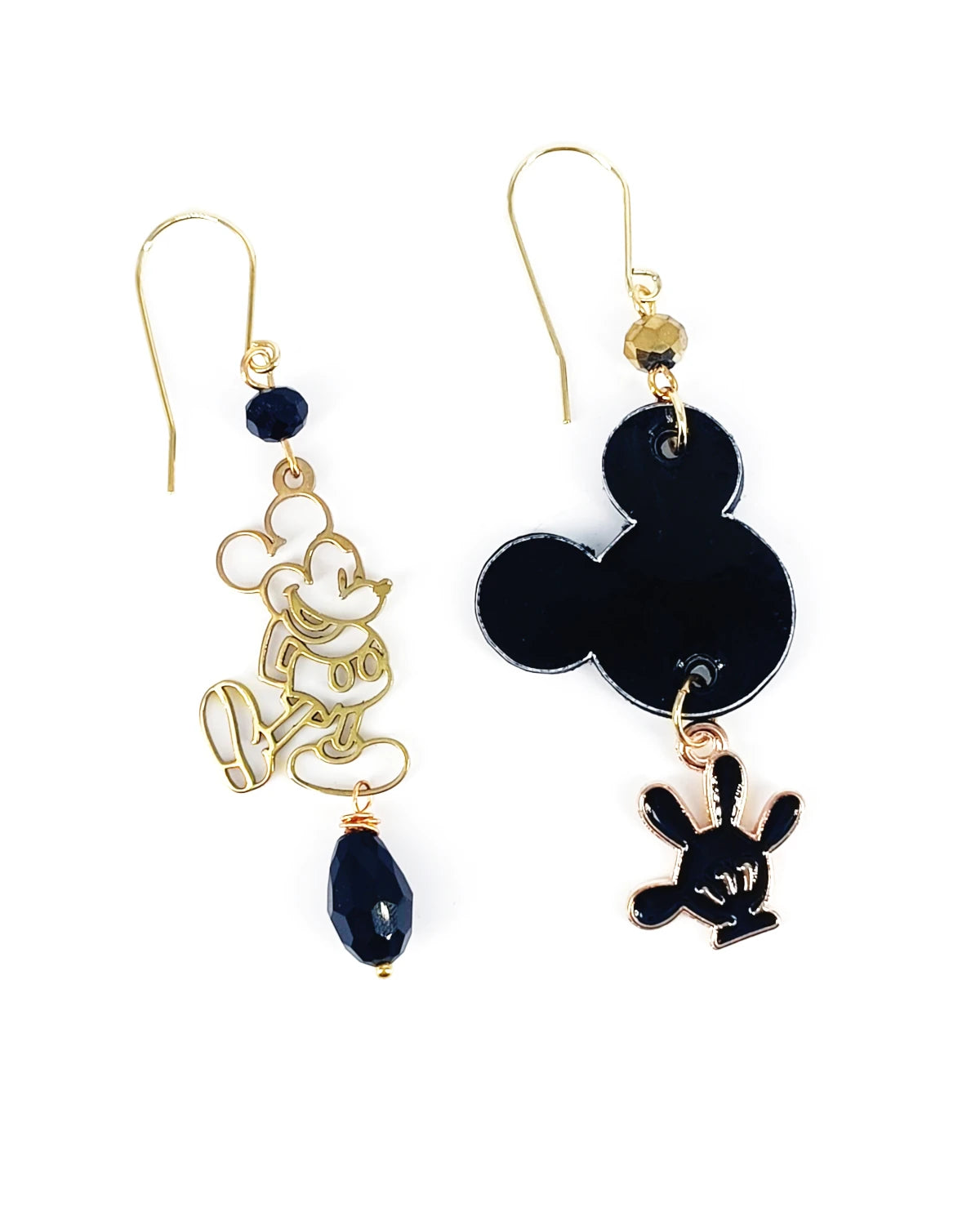 Orecchini di carta Mickey Mouse acciaio