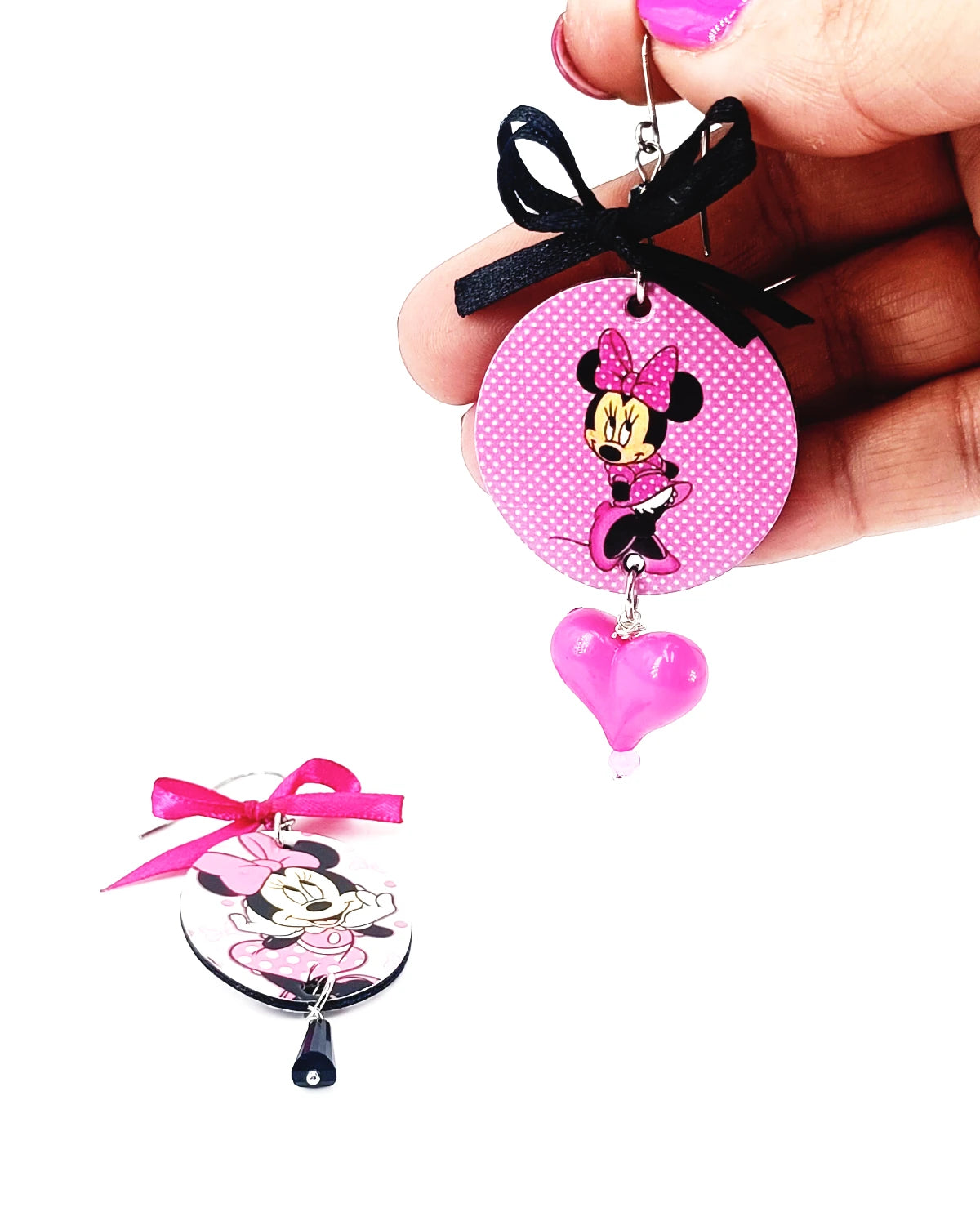 Orecchini di carta Minnie in love