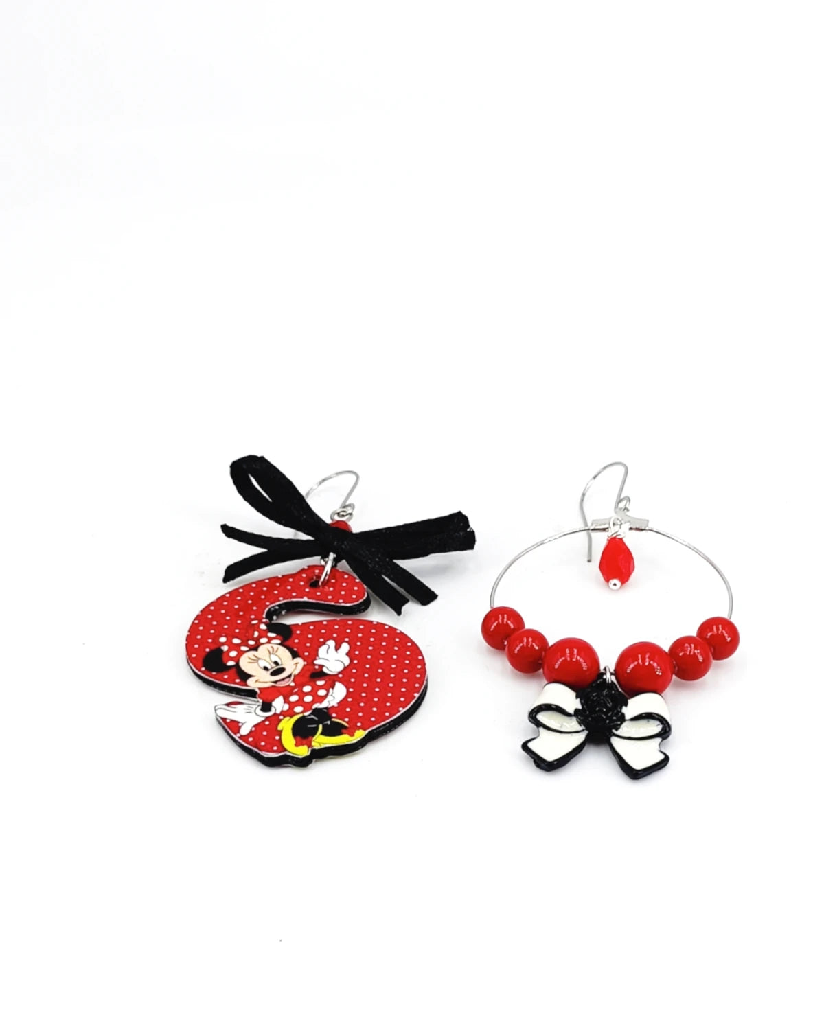 Orecchini di carta Minnie iniziale s