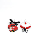 Orecchini di carta Minnie iniziale s