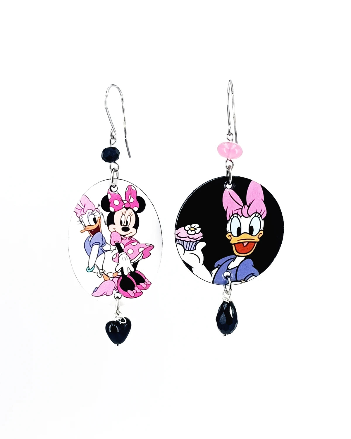 Orecchini di carta Paperina e Minnie