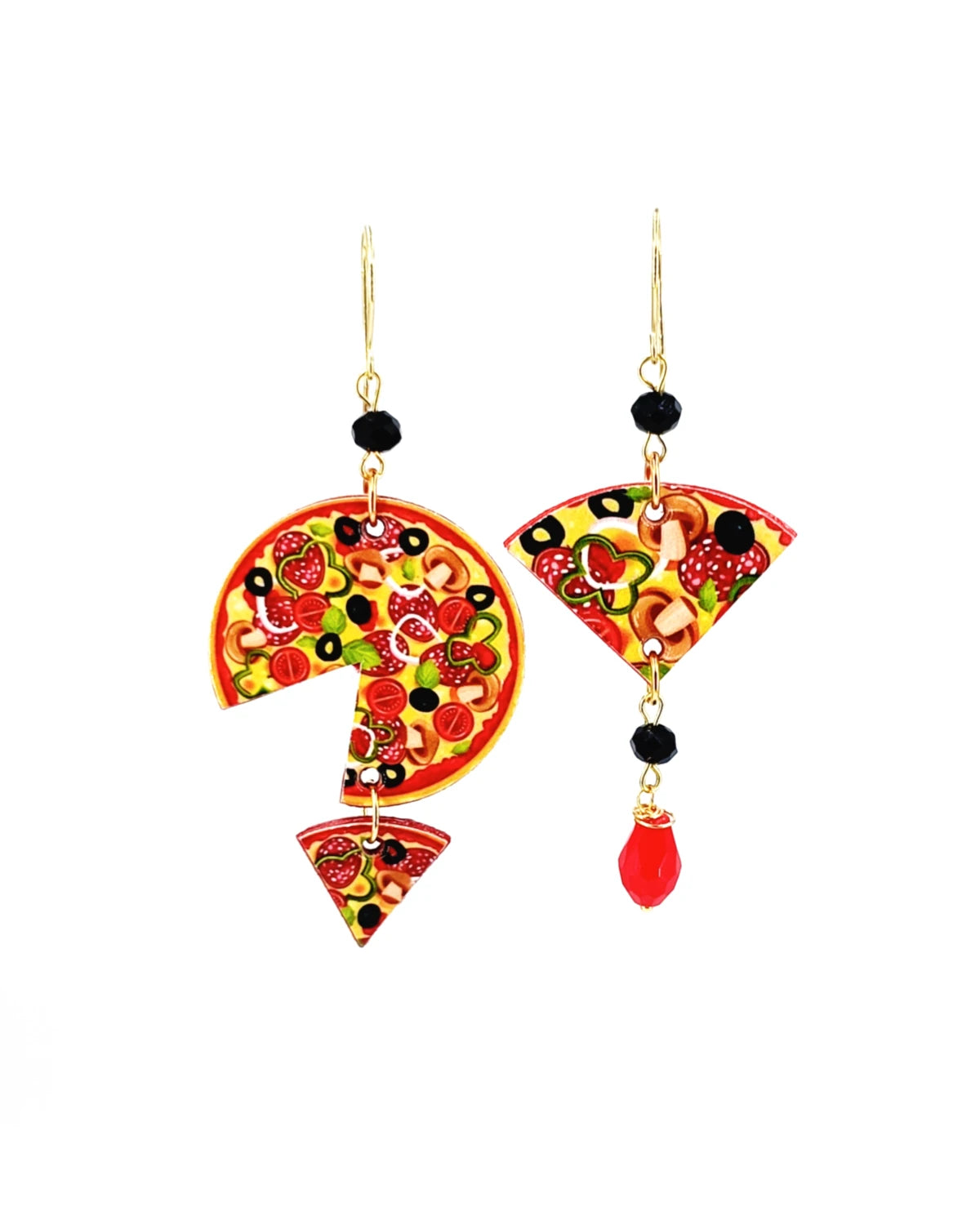 Orecchini di carta Pizza