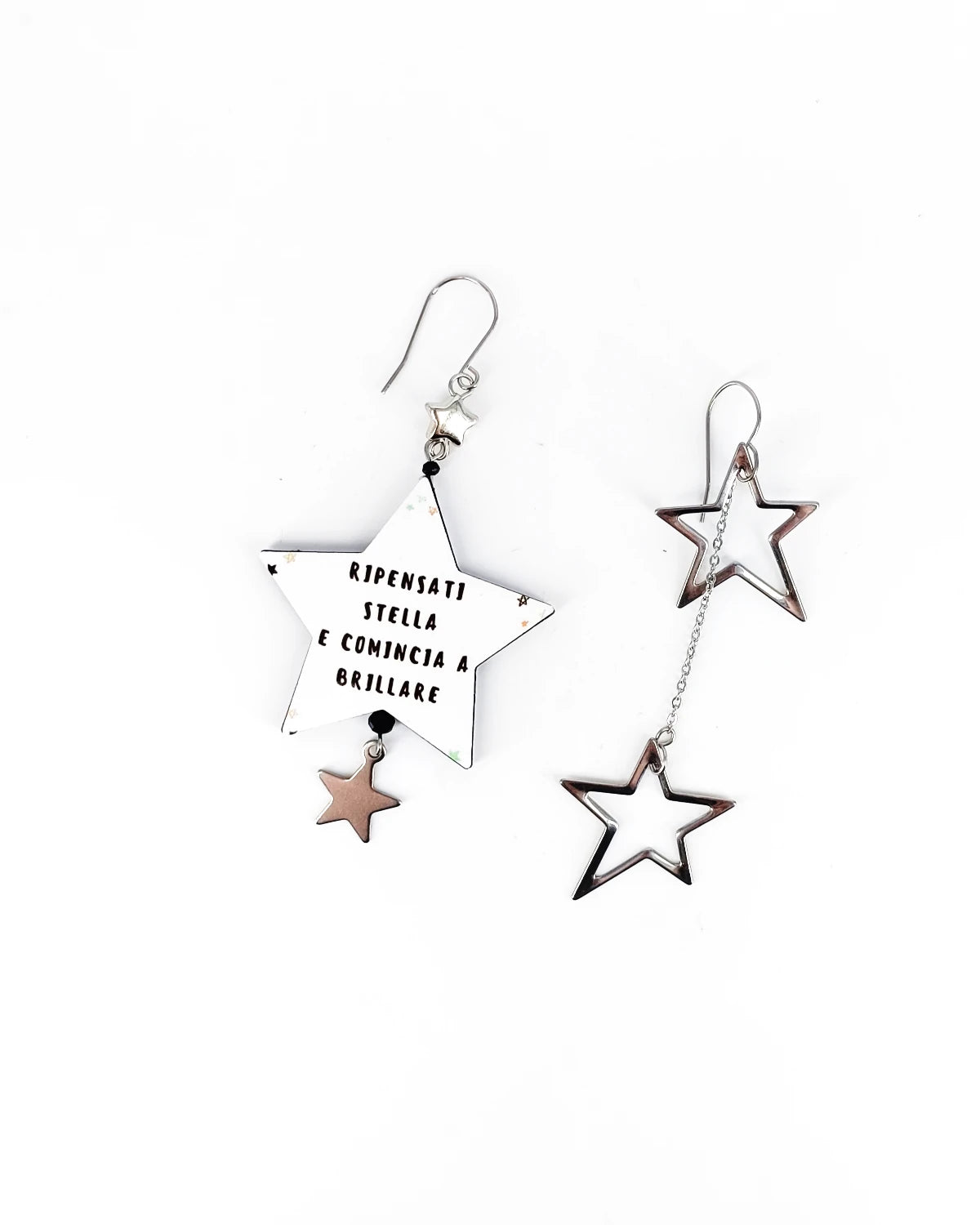 Orecchini di carta Ripensati stella e brilla