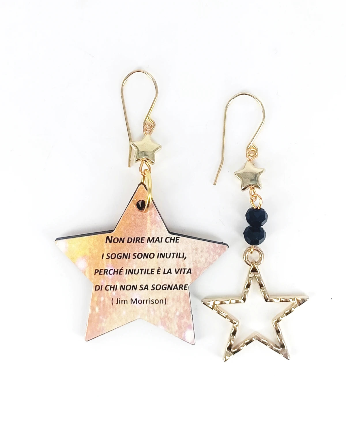 Orecchini di carta Sognare è essenziale