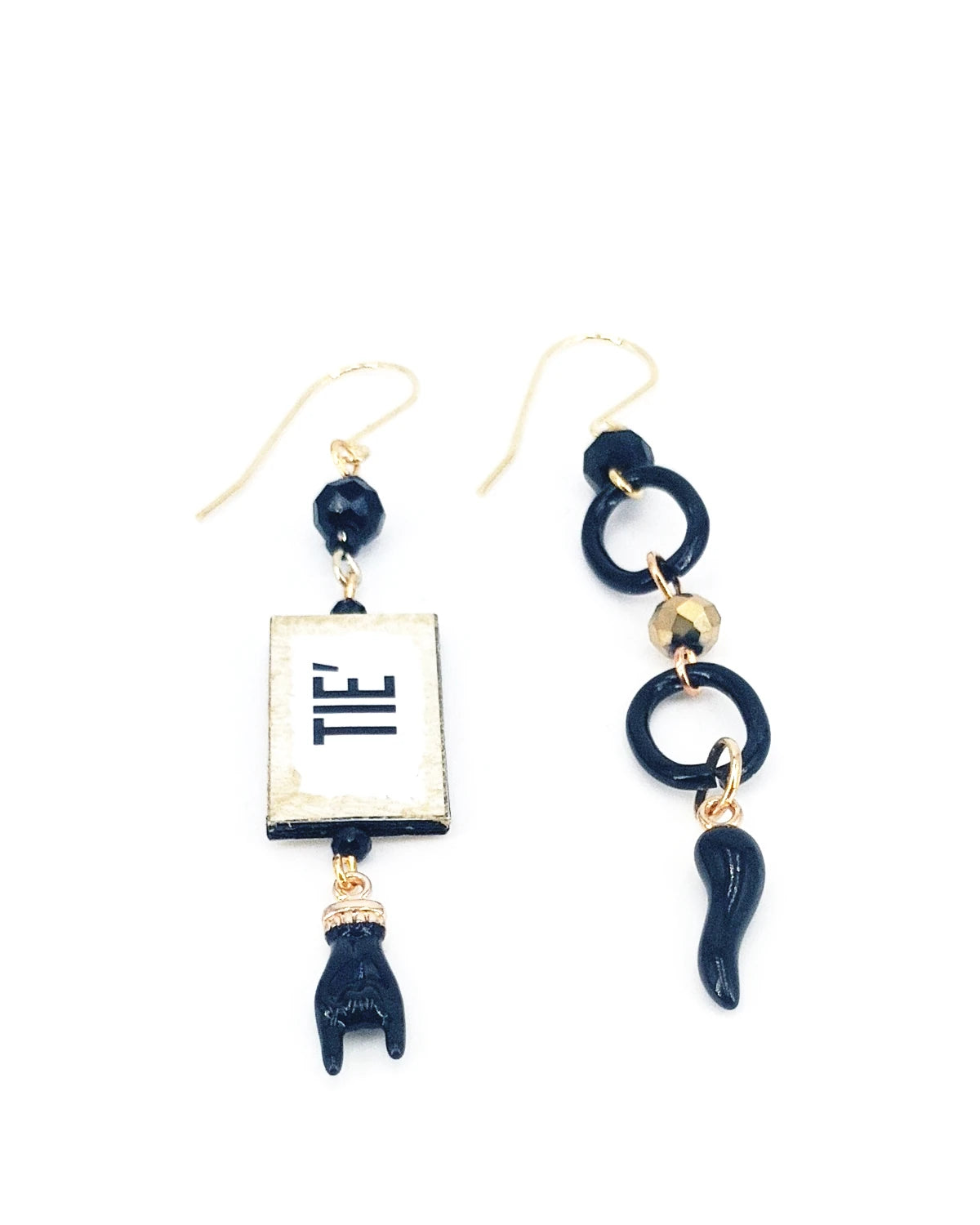 Orecchini di carta Tiè