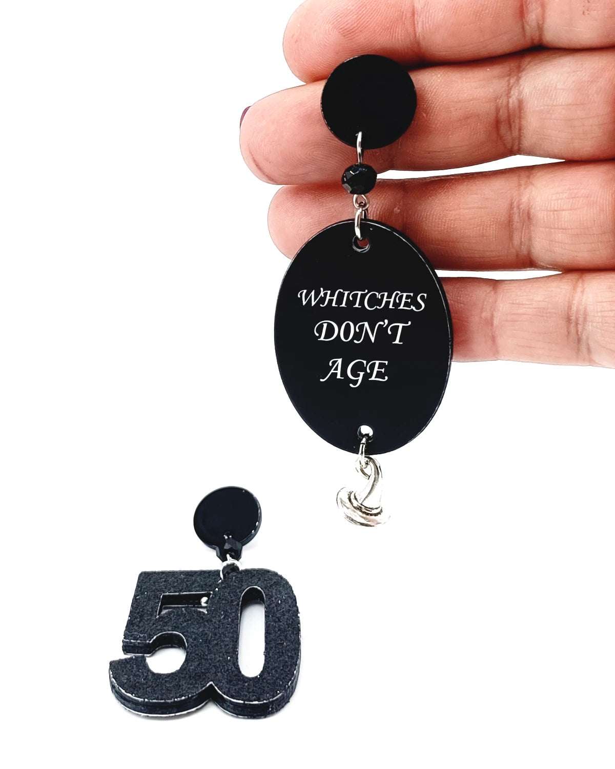 Orecchini di carta Whitches don't age