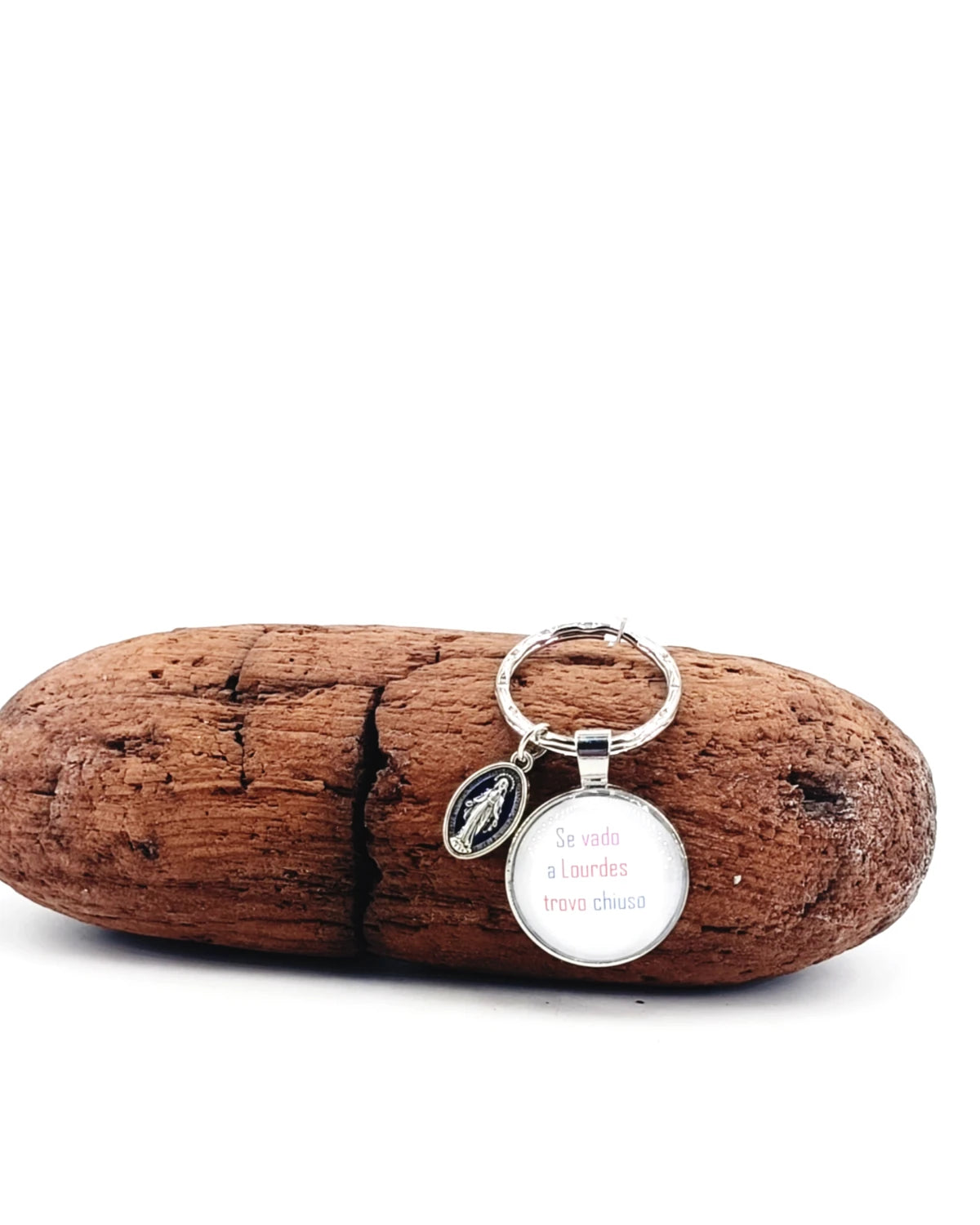 Portachiavi Se vado a Lourdes trovo chiuso appoggiato