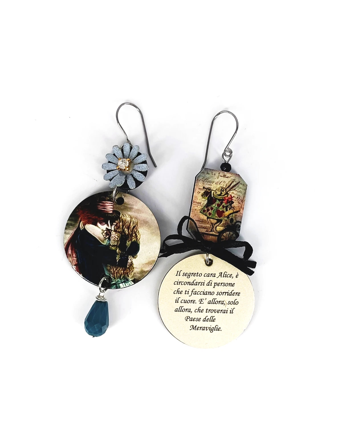 Orecchini di carta Meraviglie di Alice