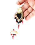 Orecchini Cuore sacro