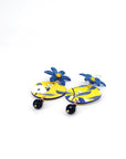 Orecchini di carta Petali in blu