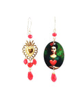 Orecchini di carta Frida e cuore sacro