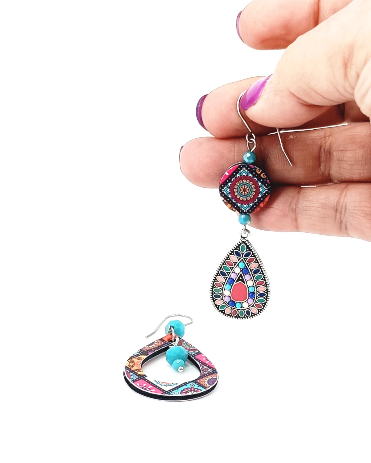 Orecchini di carta Goccia etnica