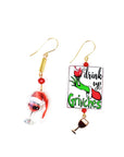 Orecchini di carta Grinch drink up