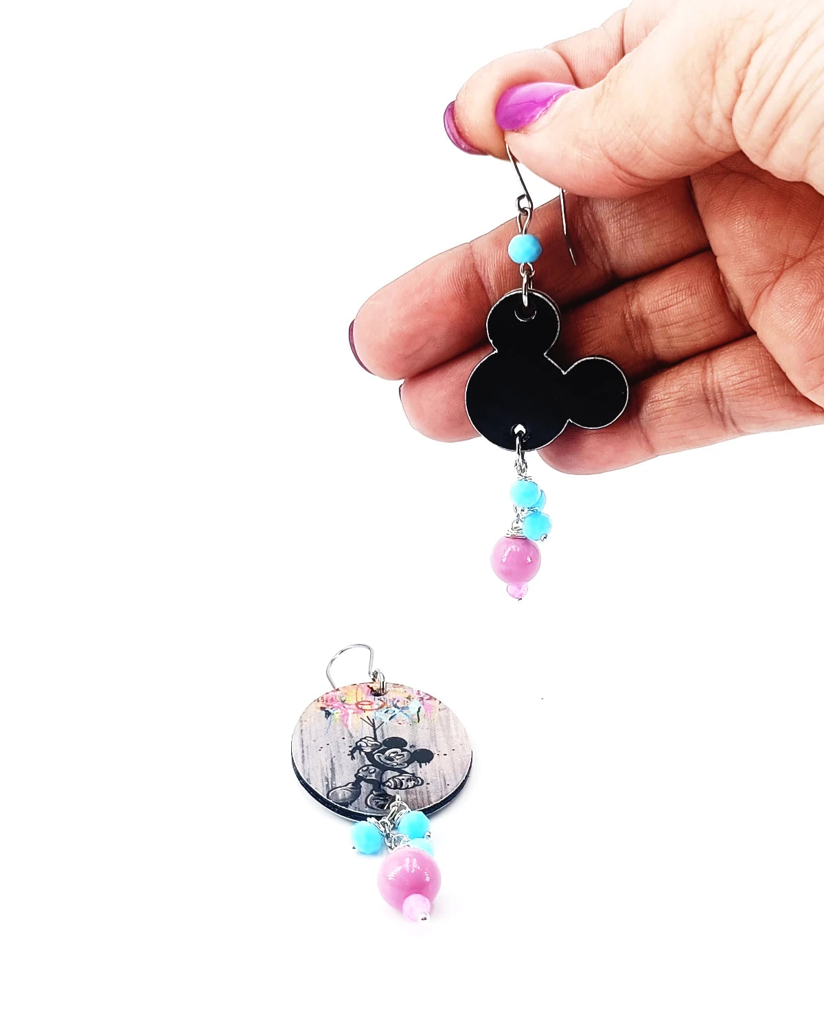 Orecchini di carta Mickey Mouse
