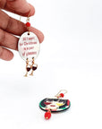 Orecchini di carta All I want for christmas