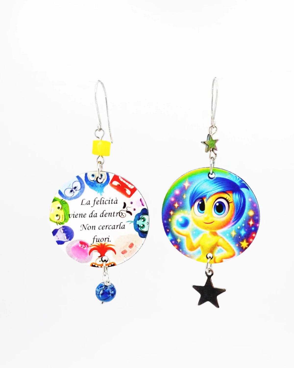 orecchini La felicità viene da dentro. Non cercarla fuori