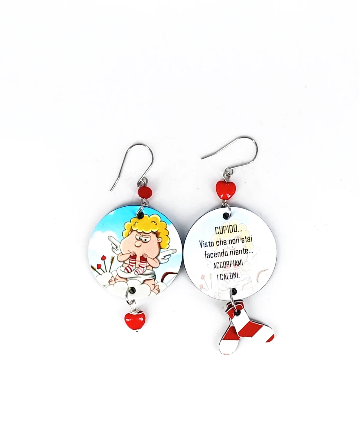 orecchini di carta cupido