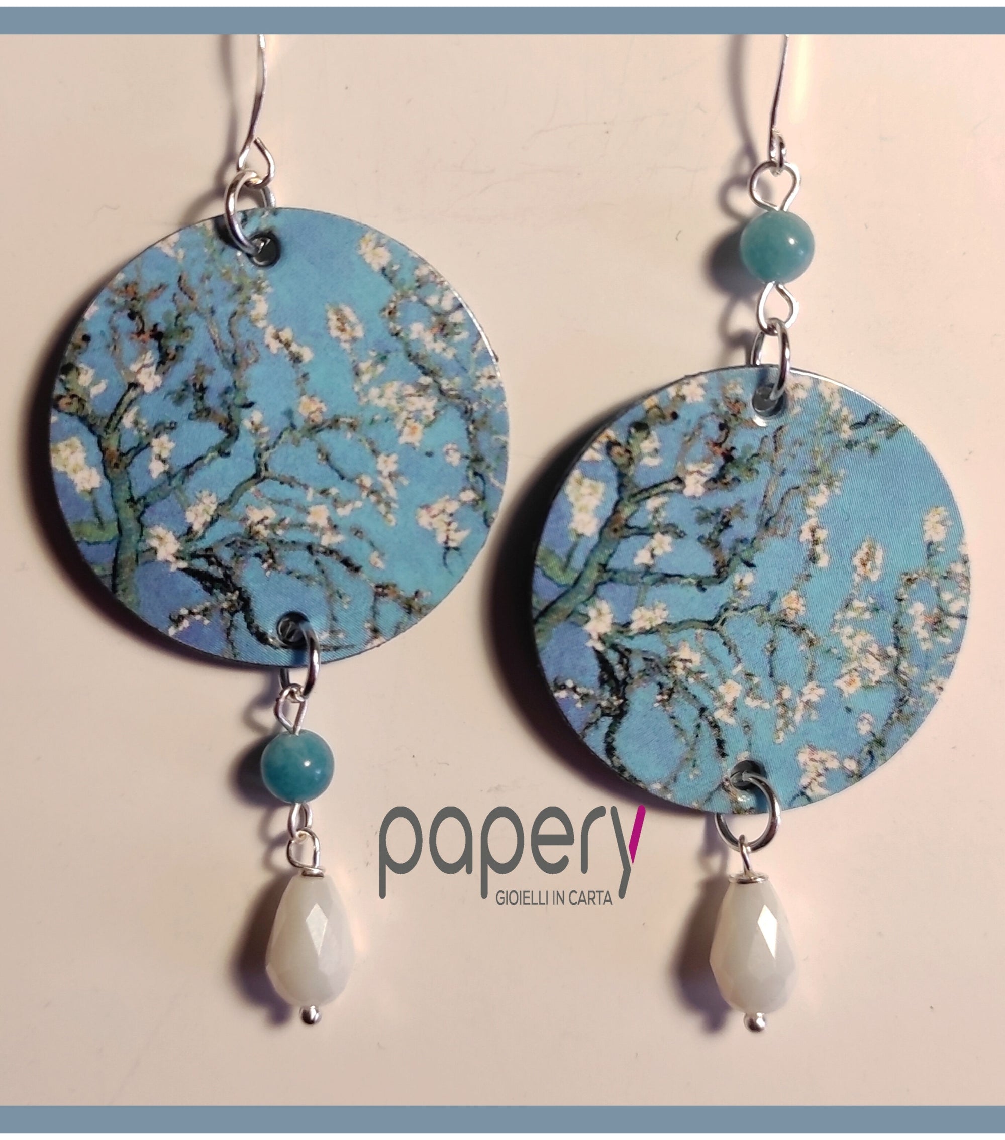 orecchini fiore di pesco