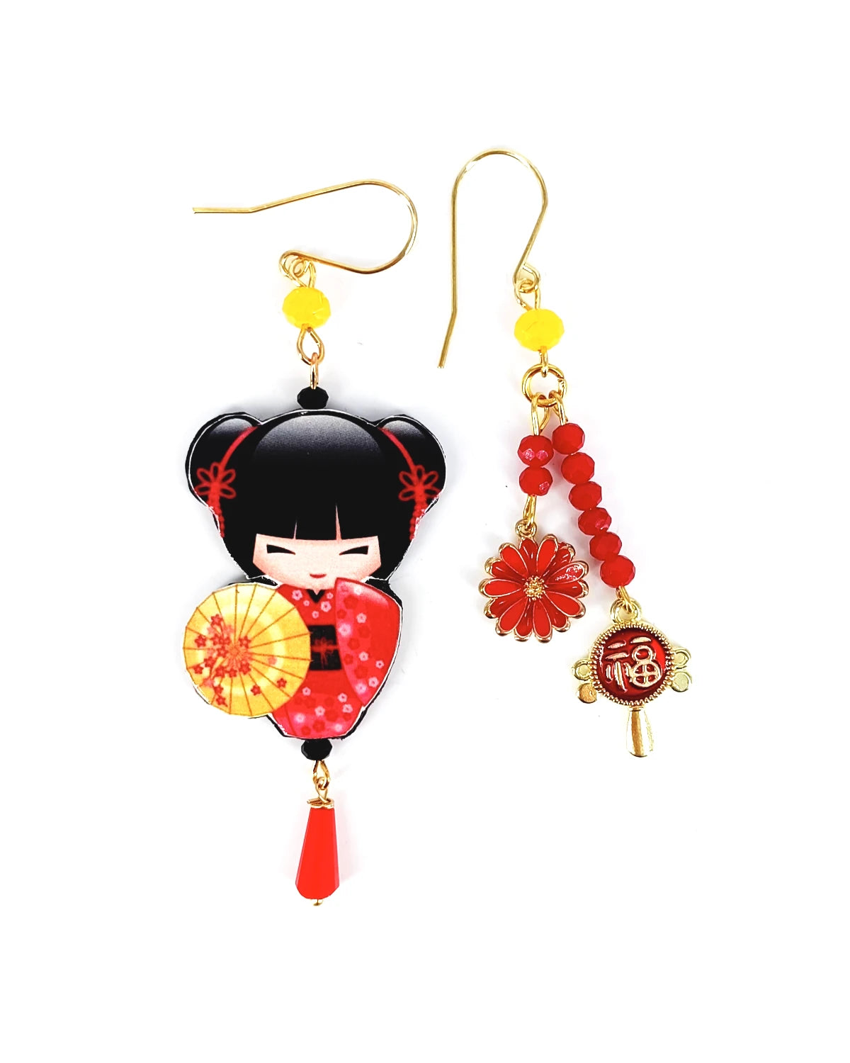 orecchini giappone di carta