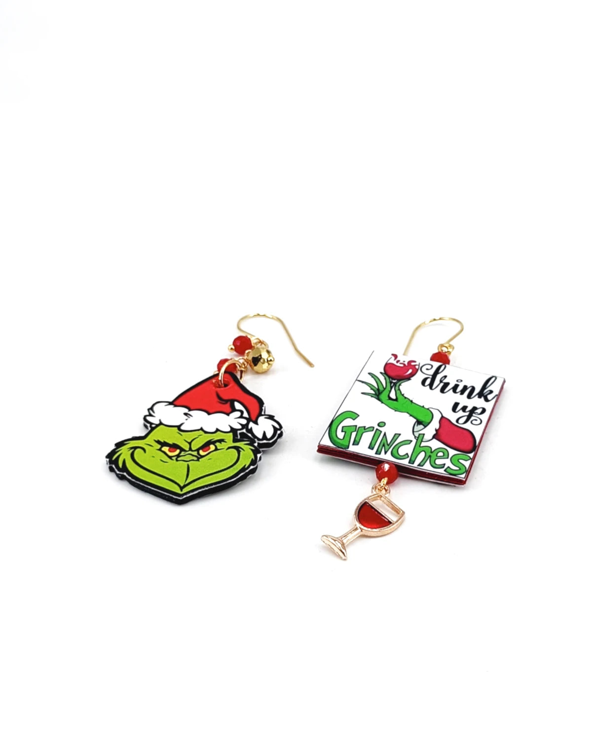 orecchini grinch drink up