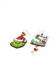 orecchini grinch drink up