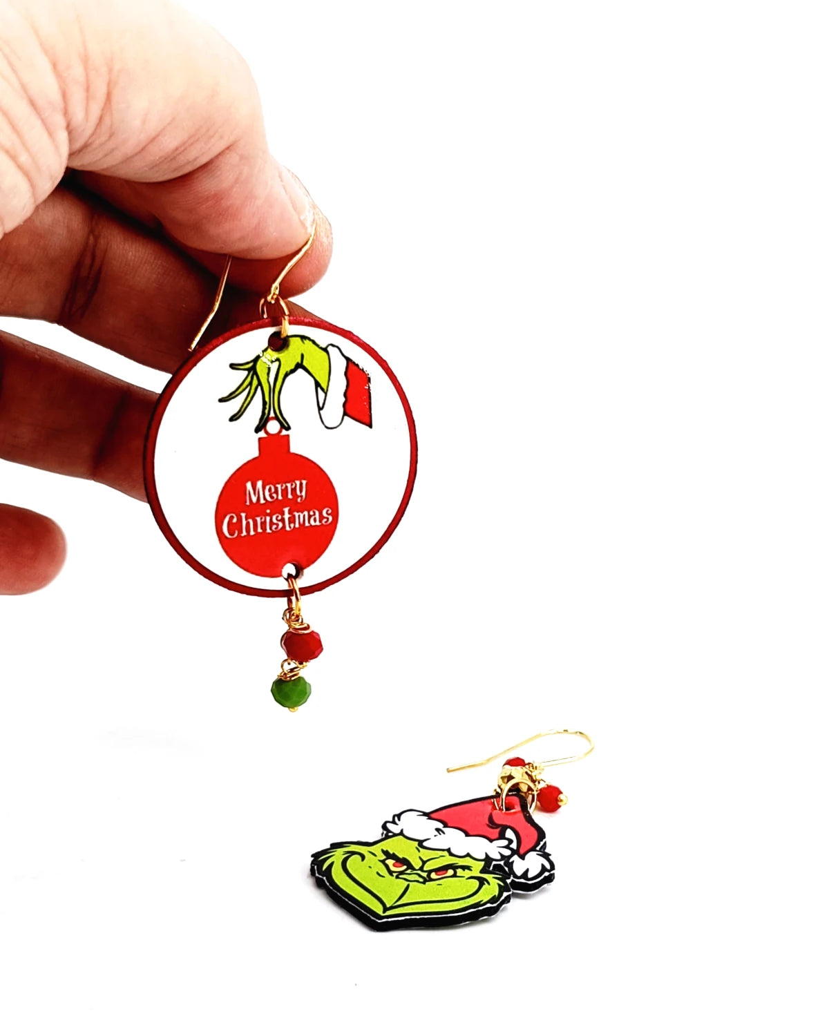 orecchini natalizi grinch
