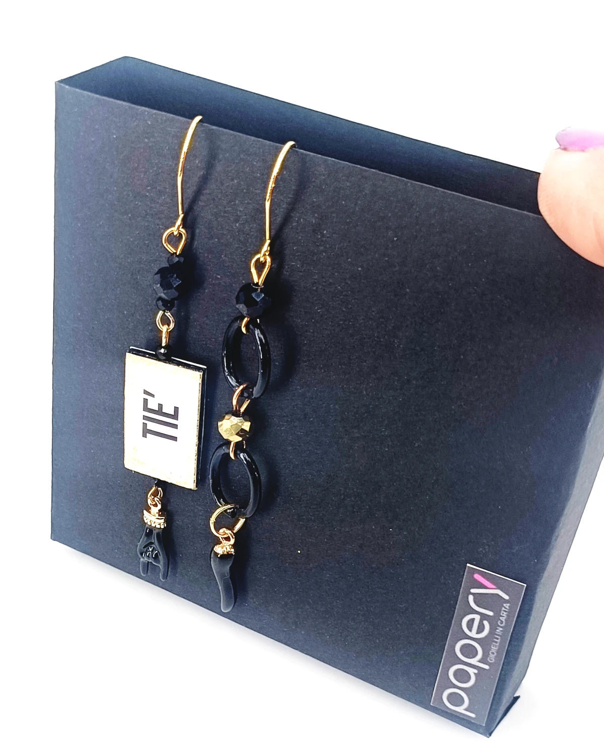 orecchini scaramantici tiè