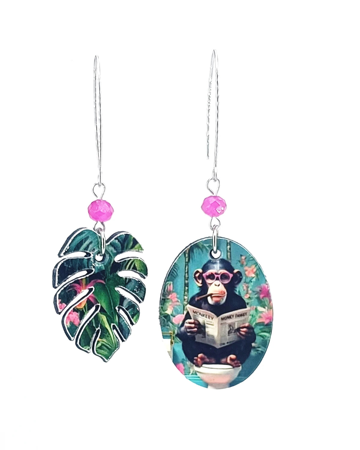 Orecchini di carta Lo scimpanzè