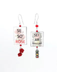 Orecchini di carta Se sò rose sei ar semaforo