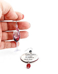 Orecchini di carta Io miglioro con il vino